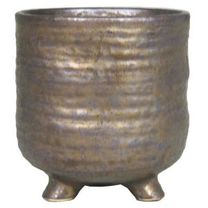15.274 Pot op voet togo brons 16 cm