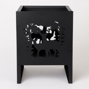 FF484 Vierkante Vuurkorf met Herten Studio