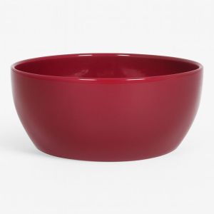 Schaal Boule WijnRood D24,5H9,5cm Studio White